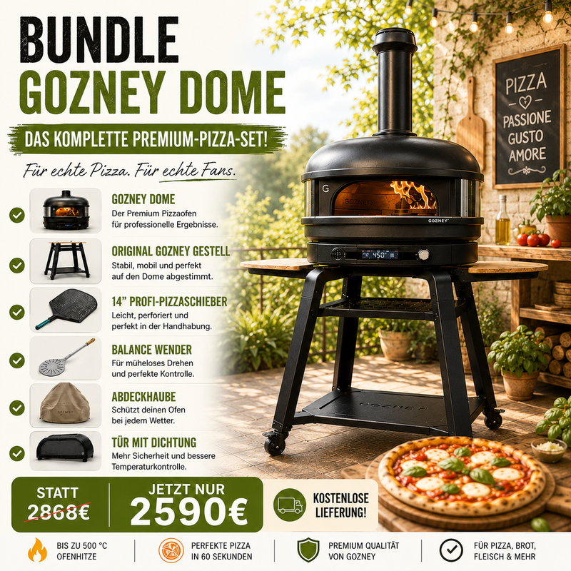 GOZNEY DOME 2.0 – Bundle - DAS PREMIUM PIZZA-SET!